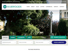 Tablet Screenshot of harwoodsproperty.co.uk